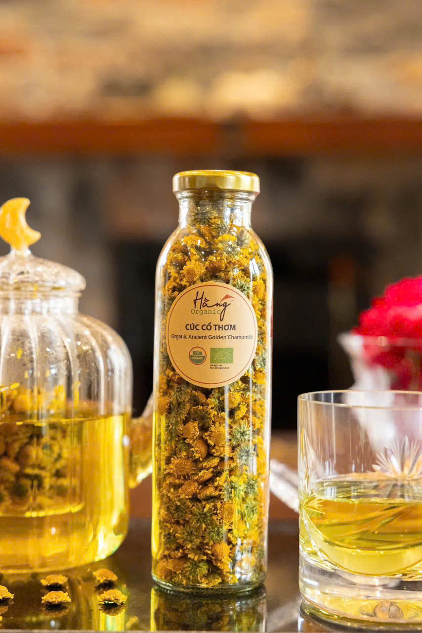 ORGANICS USDA Certified Chamomile Flower, S- Grade, Freshly Harvested and Dried BULK Tea, 25 grams | Vietnam Organic Camomile | Matricaria Camomilla 100% Natural