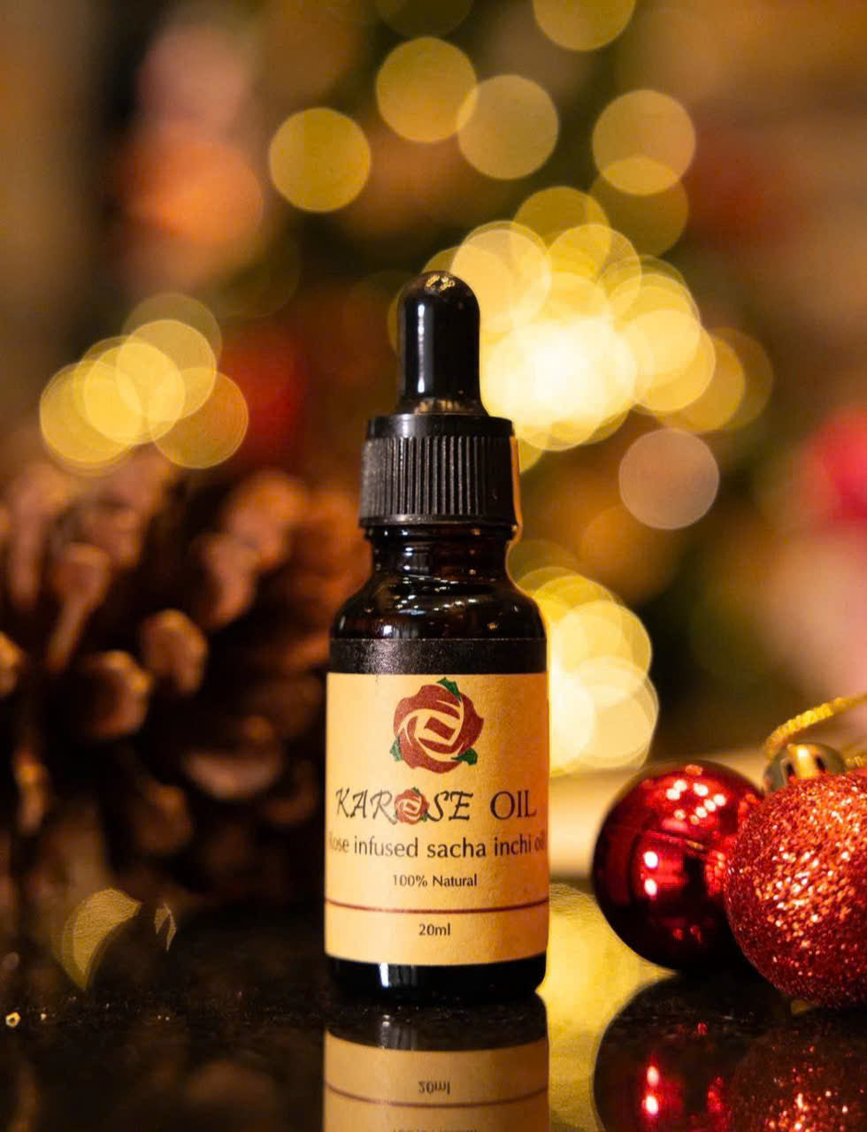 ORGANICS USDA Certified Rose Oil (20 ml) from Vietnam unique ancient roses 100% Organic Roses Oil infused with Sacha Inchi Seed Oil 100% Natural
